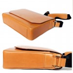 Messenger Macbook Smart Satchel Caramel Color  กระเป๋าสะพายข้างหนังแท้ กระเป๋าเอกสาร ทำงาน 