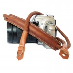 Camera Strap Rope-Tan สายกล้อง แบบคล้องคอ  Weaving leather handmade