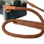 Camera Strap Rope-Tan สายกล้อง แบบคล้องคอ  Weaving leather handmade