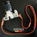 Camera Strap Rope-Tan สายกล้อง แบบคล้องคอ  Weaving leather handmade