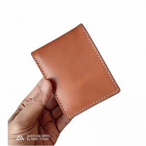 Vslim Wallet กระเป๋าผู้ชาย หนังแท้ ฟอกฝาด สีน้ำตาลแทน  Handmade  Vslim Wallet กระเป๋าผู้ชาย หนังแท้ ฟอกฝาด สีน้ำตาลแทน  Handmade