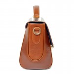 Owl Chestnut Handbag กระเป๋าถือหนังแท้ สำหรับผู้หญิง Handbag leatheri full grain oil wax