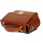 Owl Chestnut Handbag กระเป๋าถือหนังแท้ สำหรับผู้หญิง Handbag leatheri full grain oil wax