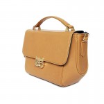 Owl Golden Yellow Handbag กระเป๋าถือหนังแท้ สำหรับผู้หญิง Handbags leather full Grain oil wax