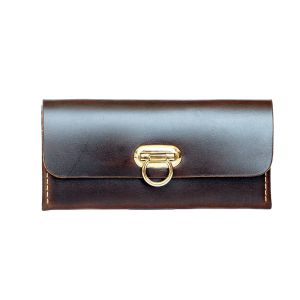 กระเป๋าสตางค์ ใส่ธนบัตร ใบยาว สีน้ำตาล Minimal Wallet ferro di cavallo Design Dark Brown color กระเป๋าสตางค์ ใส่ธนบัตร ใบยาว สีน้ำตาล Minimal Wallet ferro di cavallo Design Dark Brown color