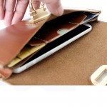 กระเป๋าเงิน แบบผู้หญิง Minimal Wallet ferro di cavallo Design ใบยาว หนังแท้ สำหรับผู้หญิง