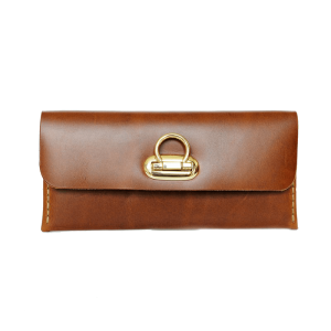 กระเป๋าเงิน แบบผู้หญิง Minimal Wallet ferro di cavallo Design ใบยาว หนังแท้ สำหรับผู้หญิง