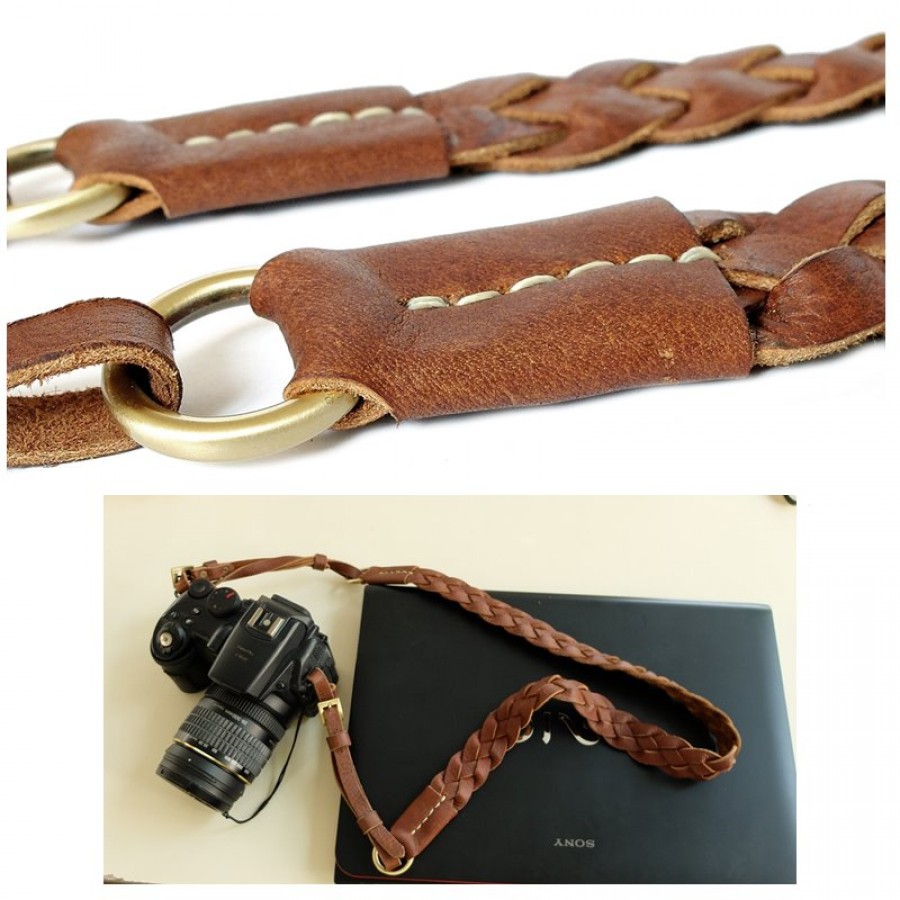 สายกล้องหนังแท้ Neck Strap Camera Artisan Weave นักถ่ายภาพมืออาชีพ เลือกใช้
