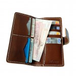 กระเป๋าสตางค์หนังแท้ ฟอกฝาด Long Wallet Timber Retro V.1 Handmade