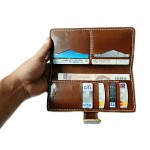 กระเป๋าสตางค์หนังแท้ ฟอกฝาด Long Wallet Timber Retro V.1 Handmade