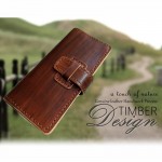 กระเป๋าหนังแท้ handmade Timber Retro Wallet หนังแท้ฟอกฝาด ทำสีลายไม้ 