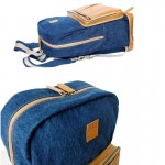 กระเป๋าเป้ แปลงร่างได้ หนัง และผ้ายีนส์ Backpack i'm Blue Jean 