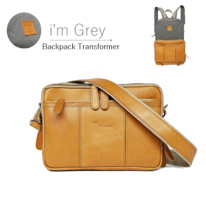 กระเป๋าเป้  แปลงร่างได้ Backpack i'm Grey  กระเป๋าเป้  แปลงร่างได้ Backpack i'm Grey